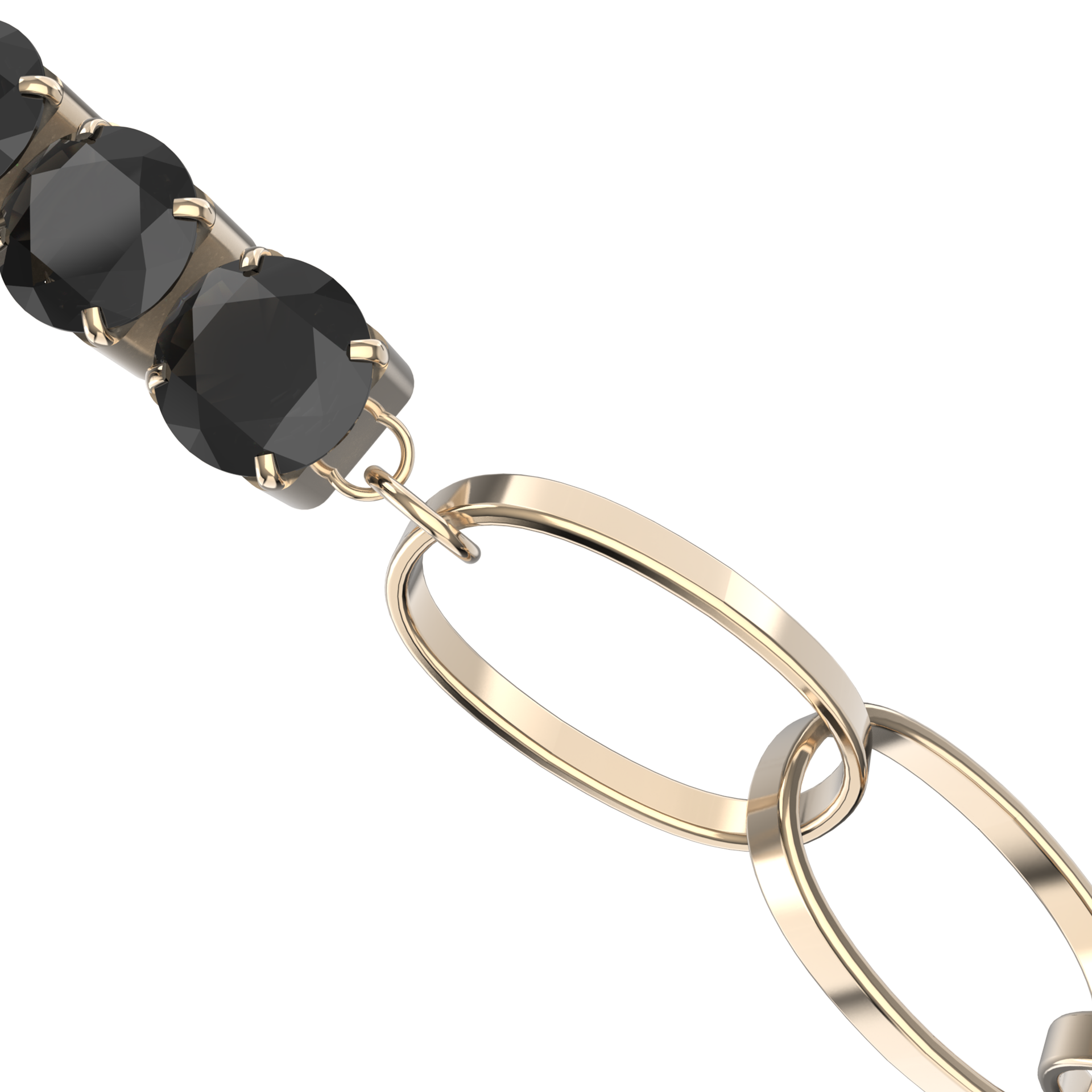 Jade Gold Black Bracelet