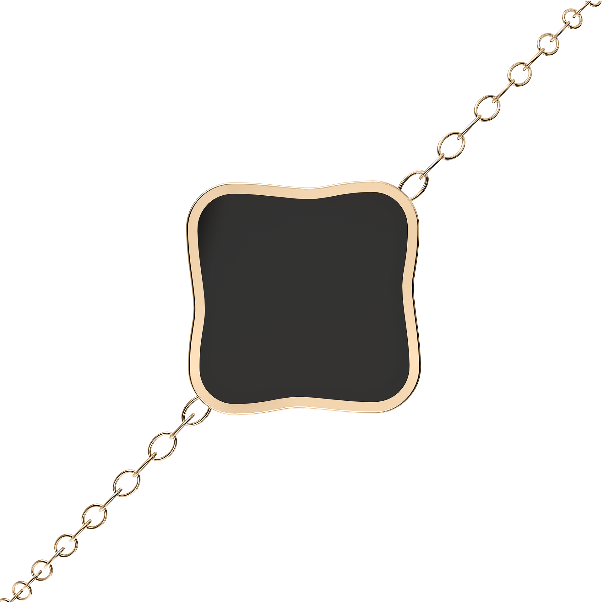 Flora Gold Black Bracelet