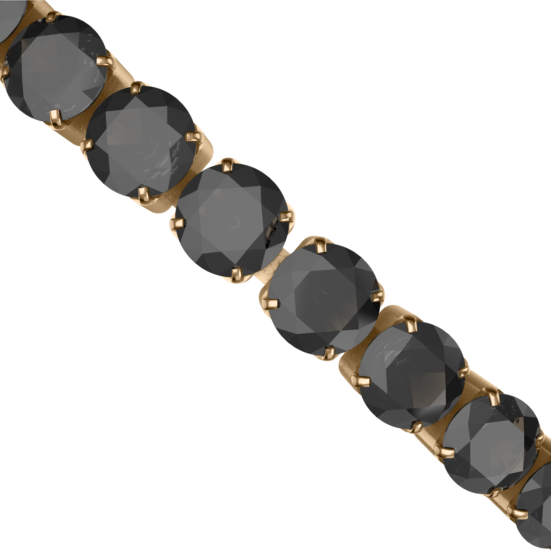 Ava Gold Black Bracelet