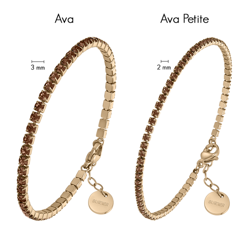 Ava Petite Gold Brown Bracelet