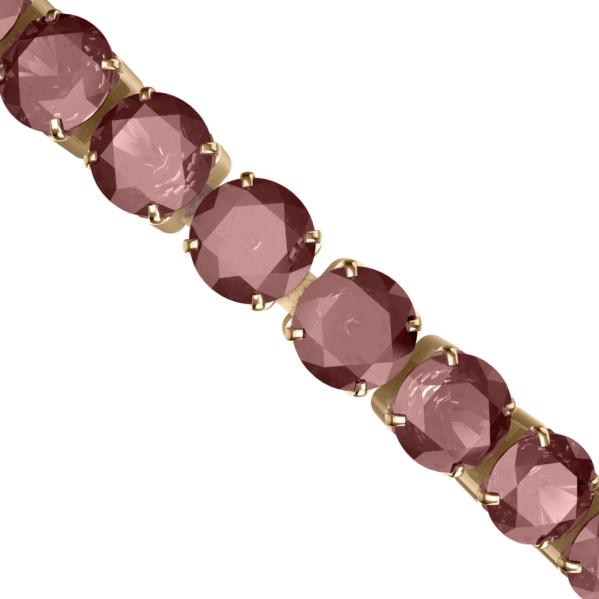 Ava Gold Burgundy