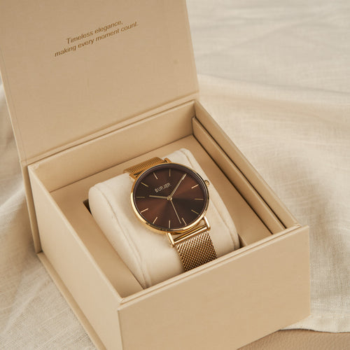 Ruby Gold Brown Mesh