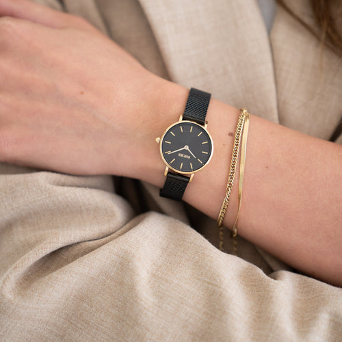 Ruby Petite Black Gold Mesh