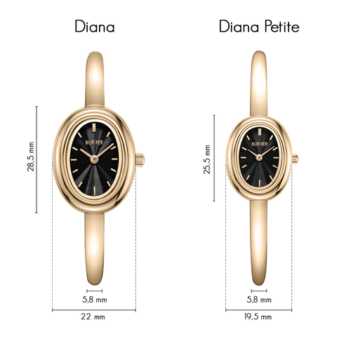 Diana Petite Gold Black
