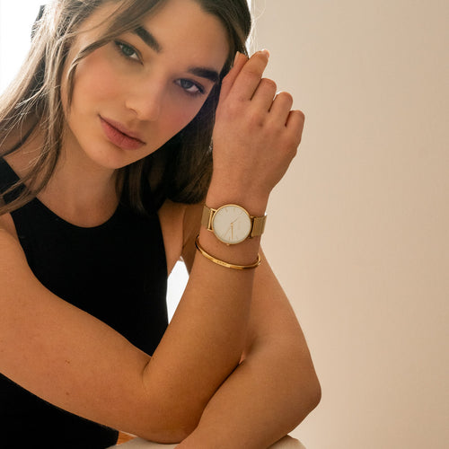 Ruby Gold White Mesh