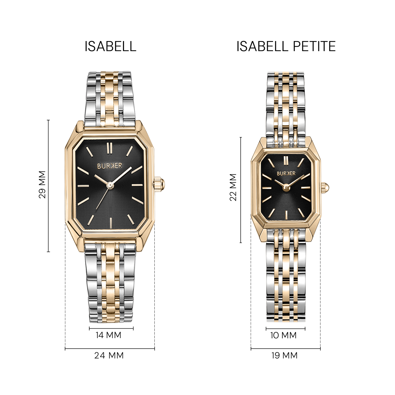 Isabell Petite Black Gold Silver