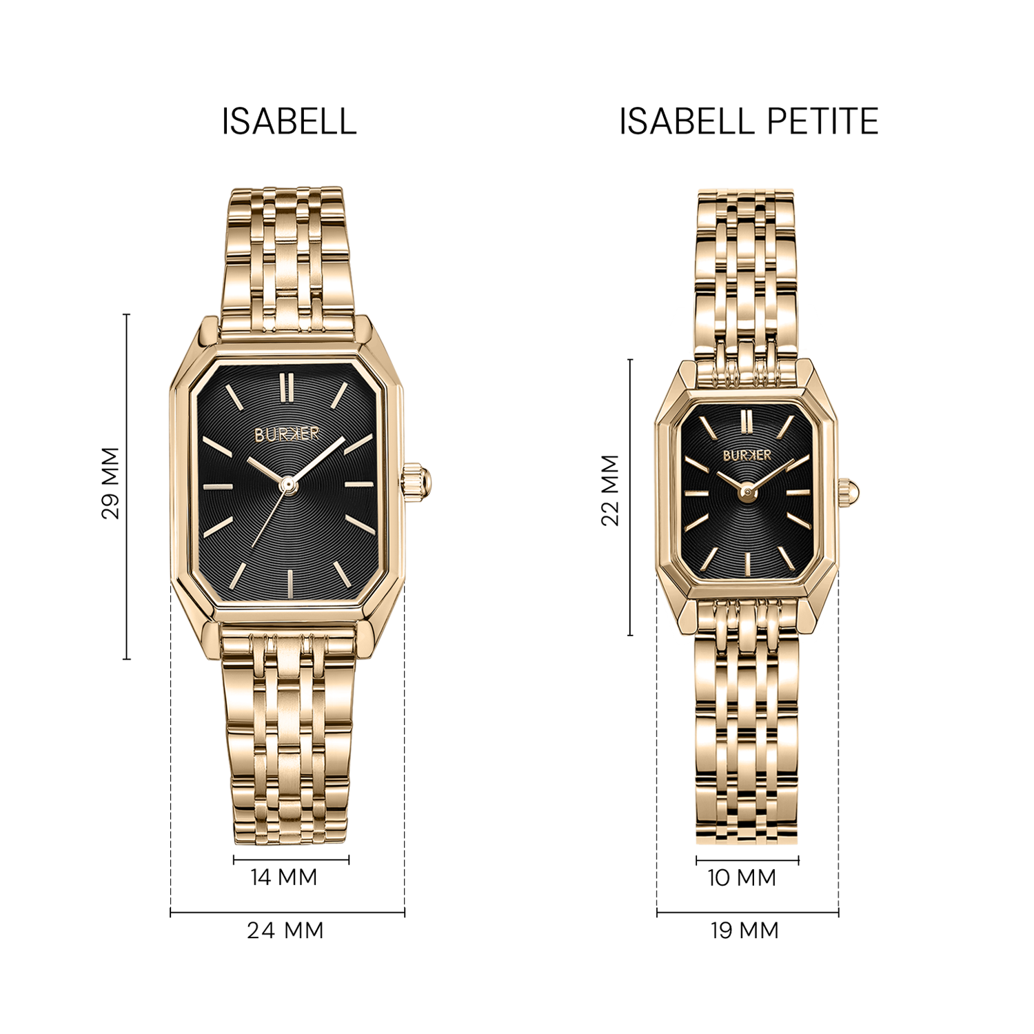 Isabell Gold Black