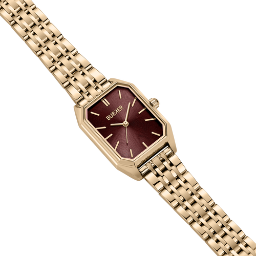 Isabell Gold Burgundy