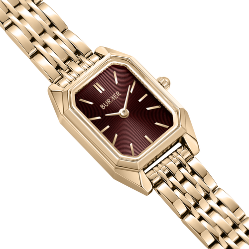 Isabell Petite Gold Burgundy