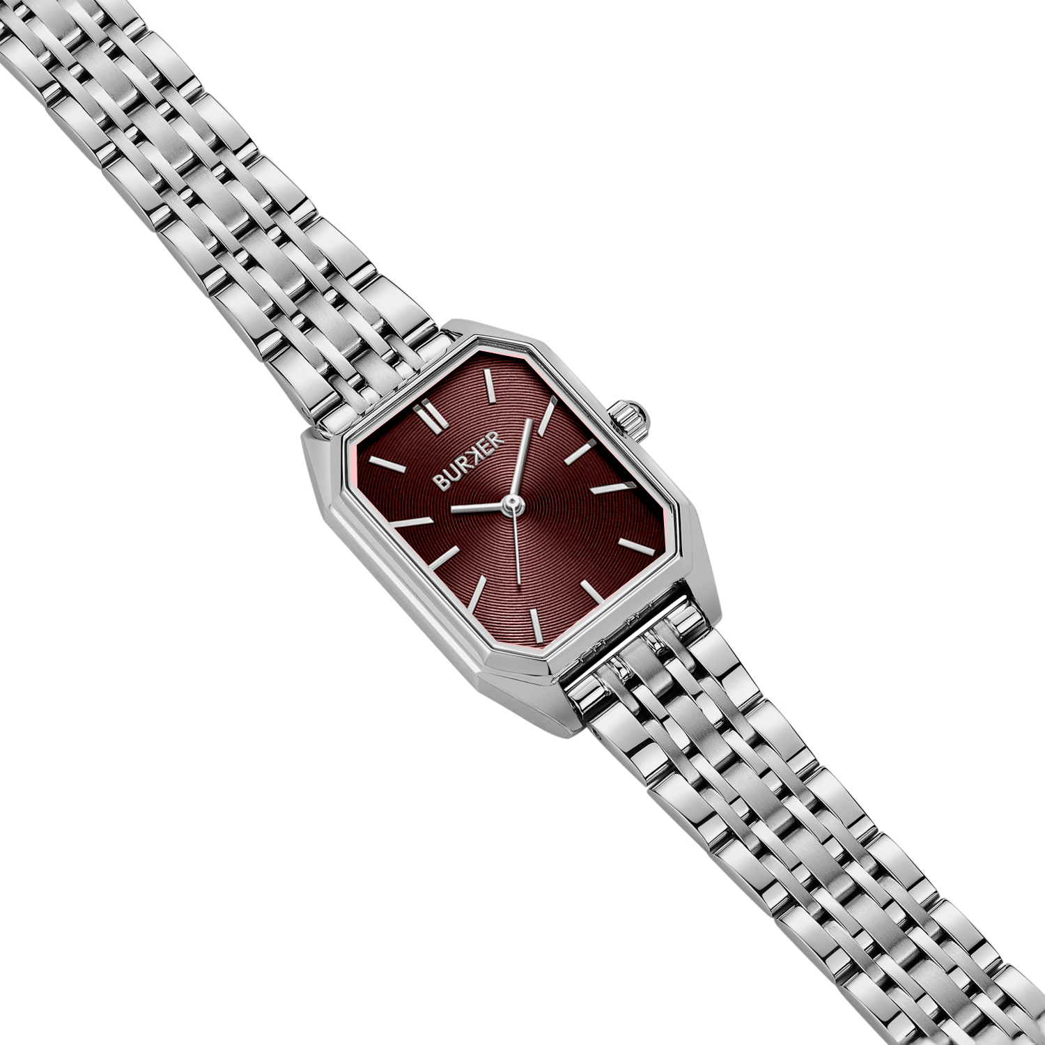 Isabell Silver Burgundy
