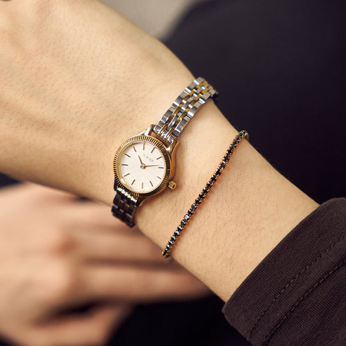 Ava Petite Gold Black Bracelet