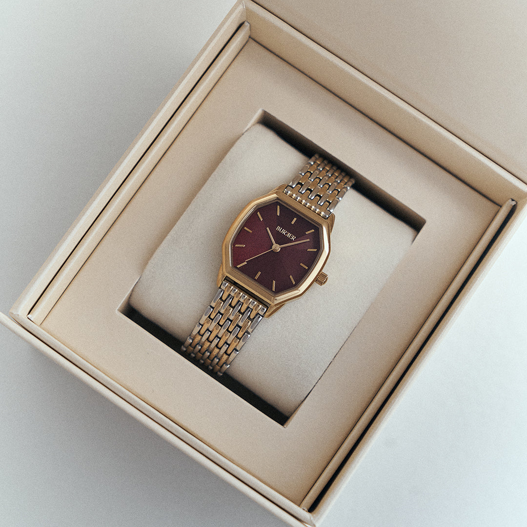 Julia Gold Silver Burgundy