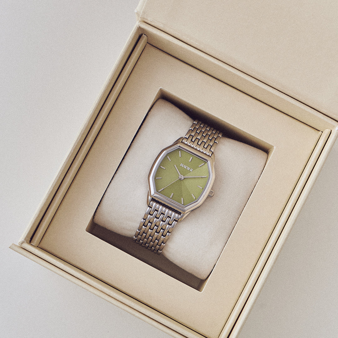 Julia Silver Olive Green