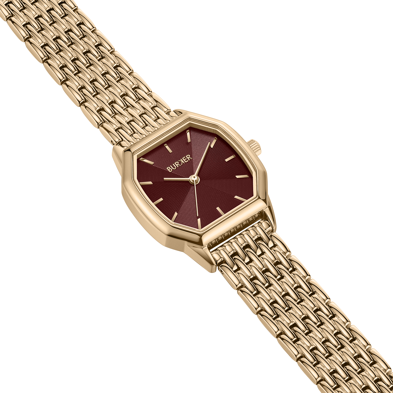 Julia Gold Burgundy