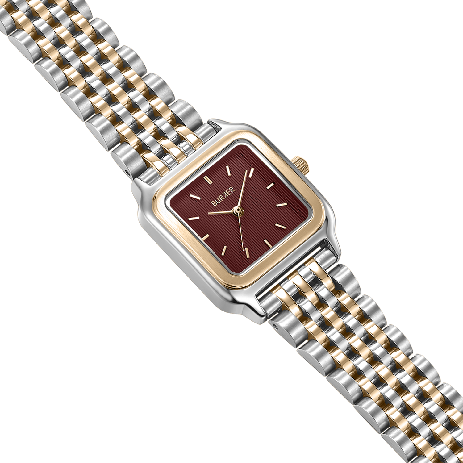 Macy Gold Silver Burgundy