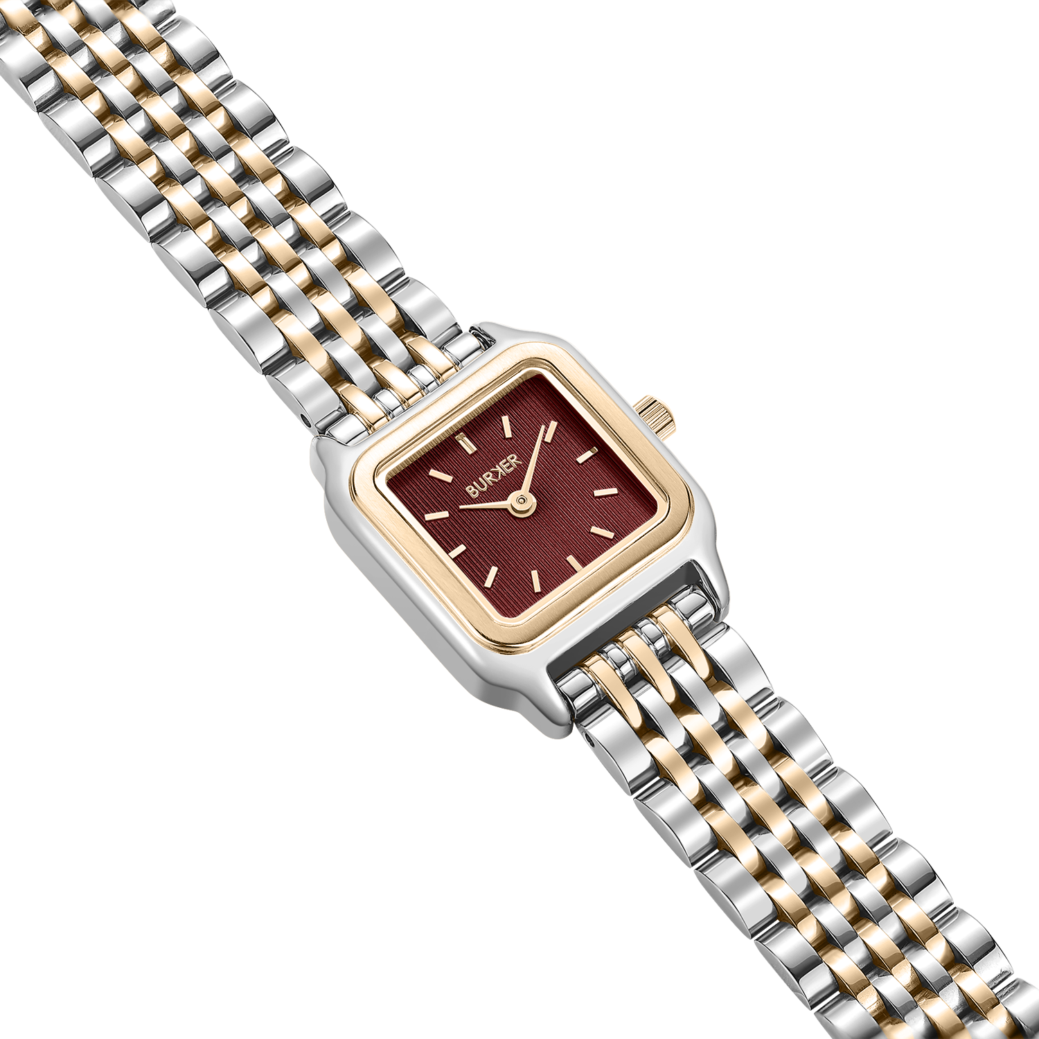 Macy Petite Gold Silver Burgundy