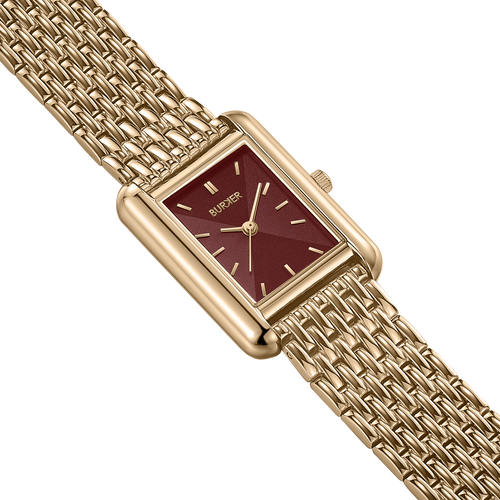 Olivia Gold Burgundy