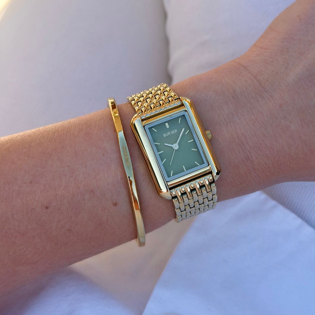Olivia Gold Olive Green