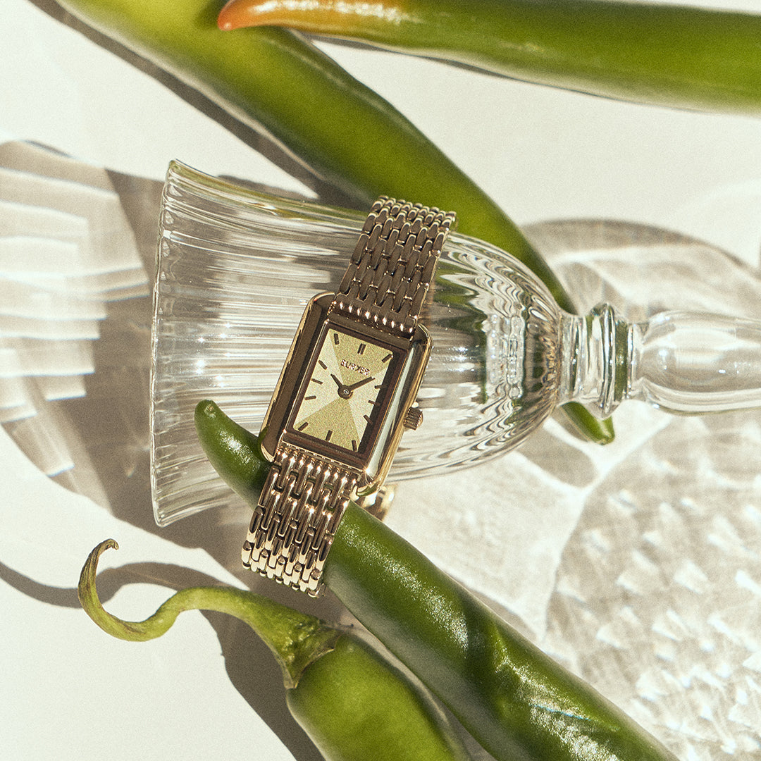 Olivia Petite Gold Olive Green