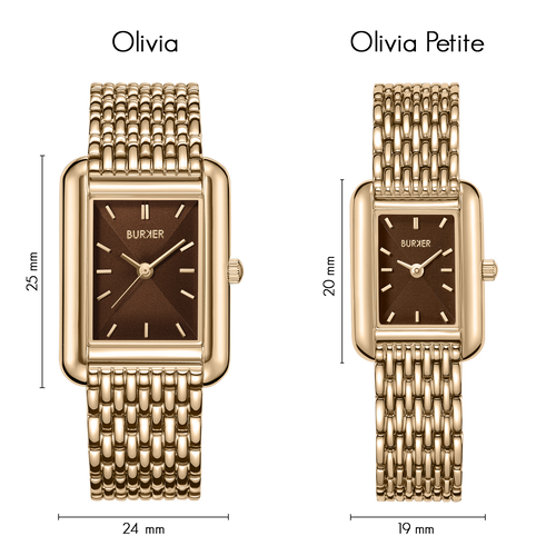 Olivia Petite Gold Brown