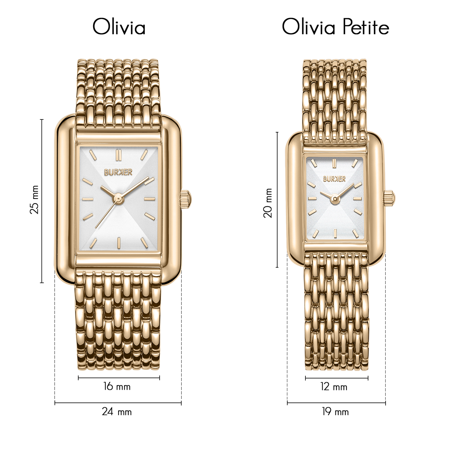 Olivia Petite Gold White