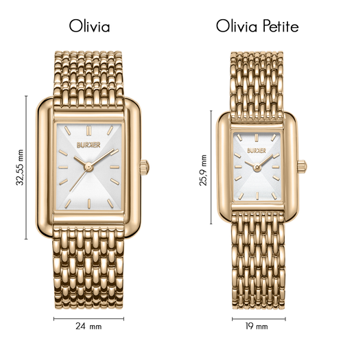 Olivia Petite Gold White