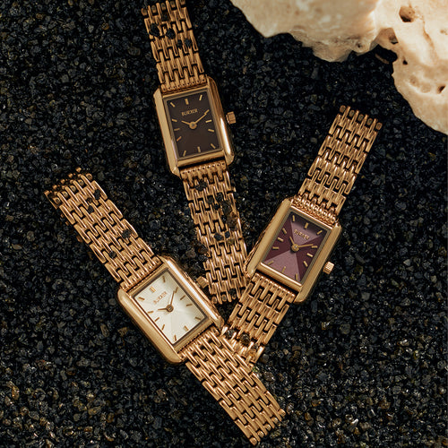 Olivia Petite Gold Burgundy