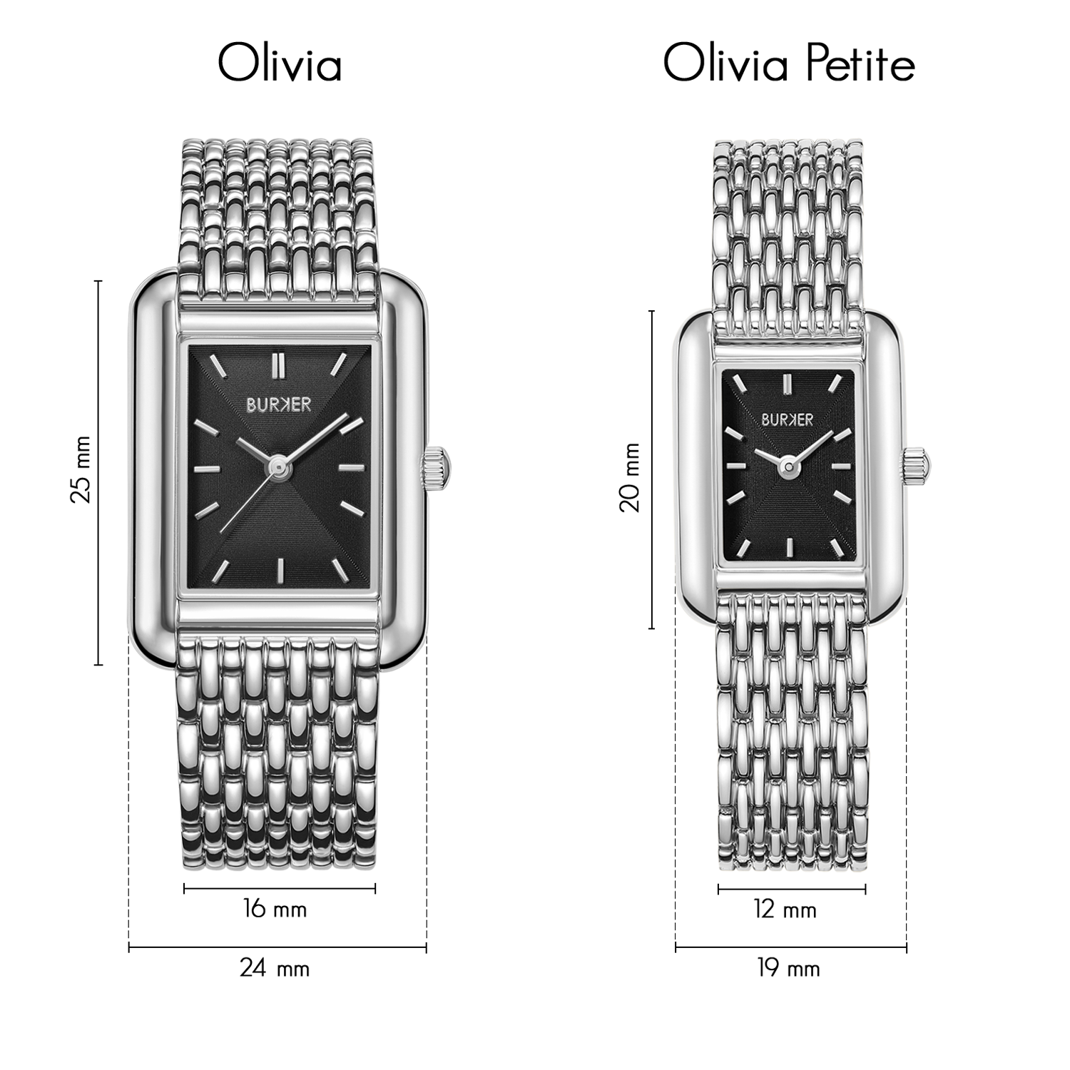Olivia Petite Silver Black