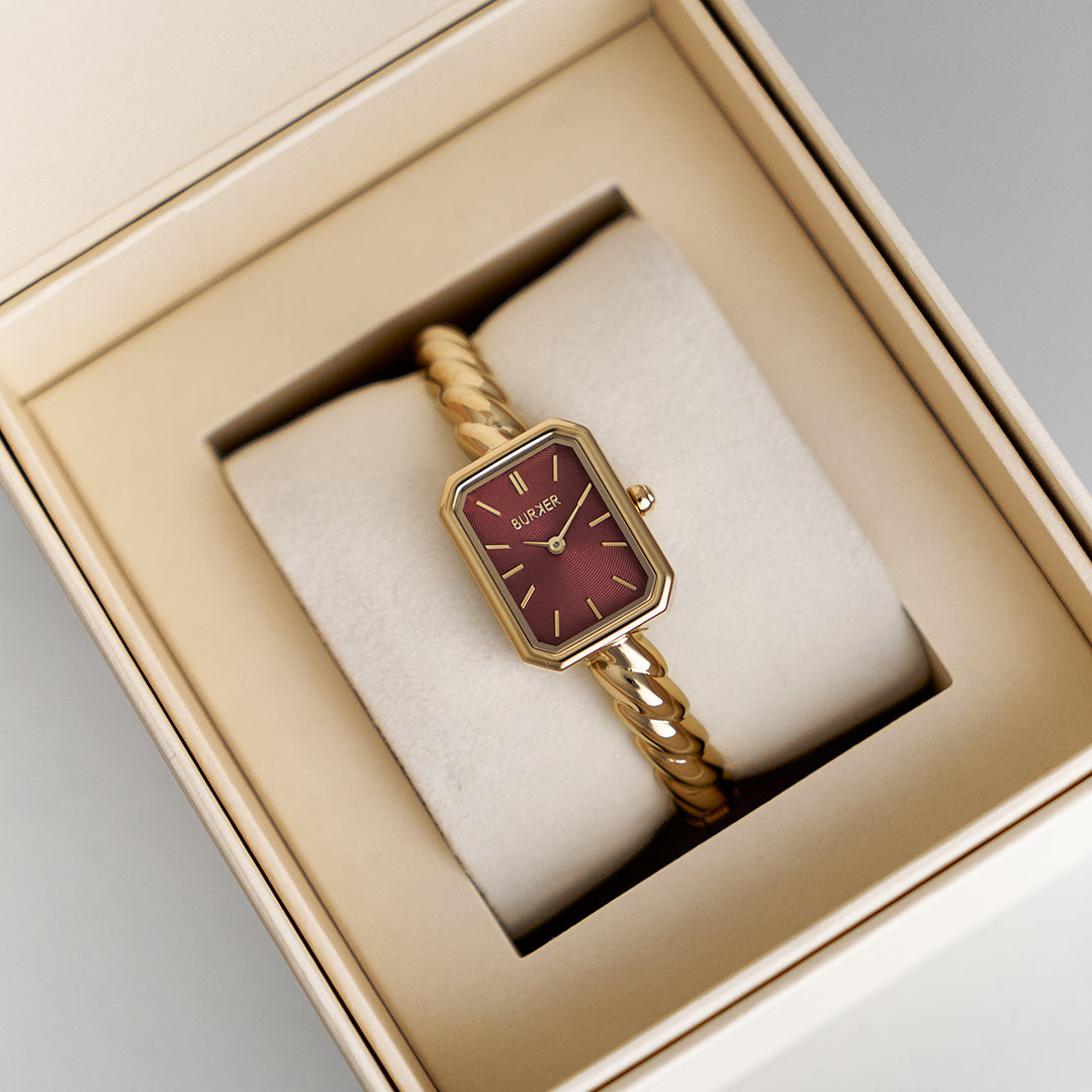 Rose Gold Burgundy