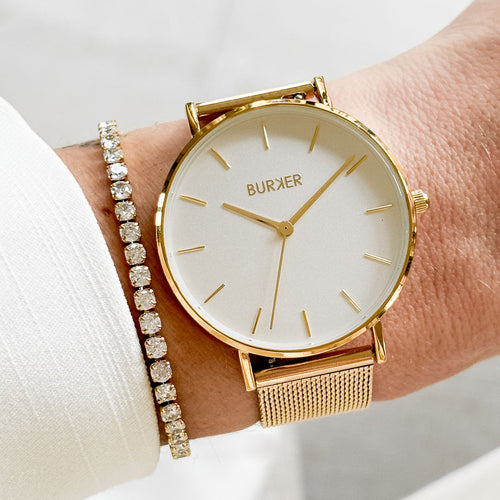 Ruby Gold White Mesh