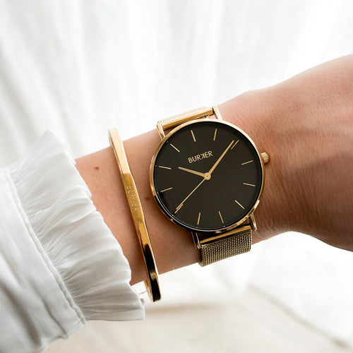 Ruby Gold Black Mesh