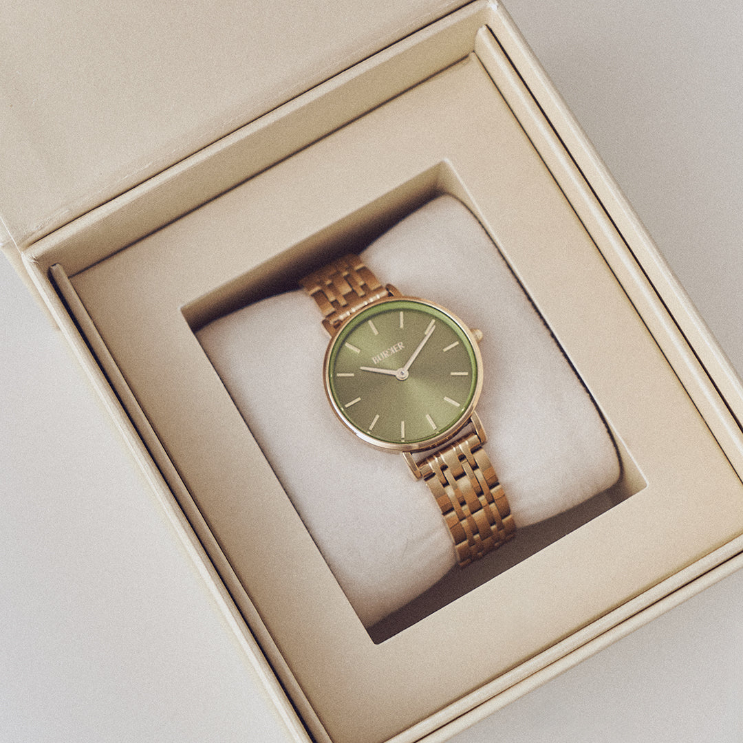 Ruby Petite Gold Olive Green