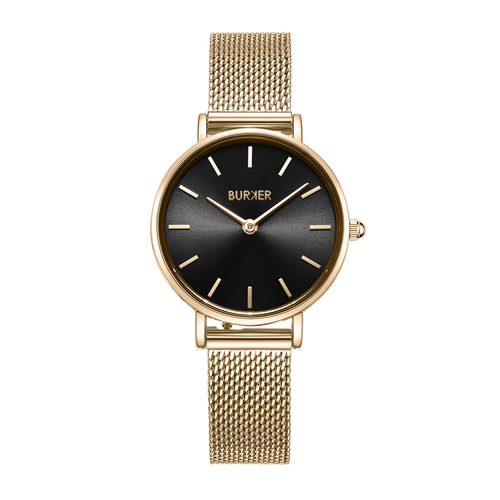 Ruby Petite Gold Black Mesh