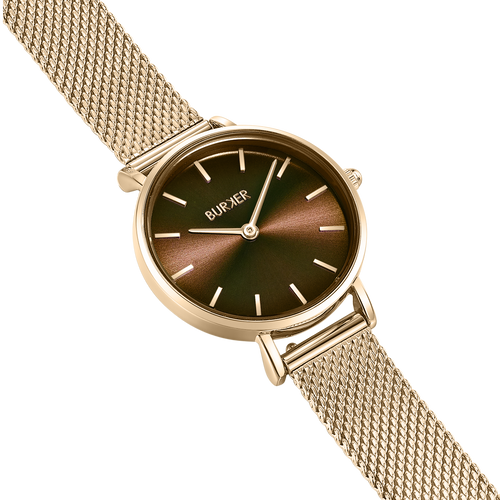 Ruby Petite Gold Brown Mesh