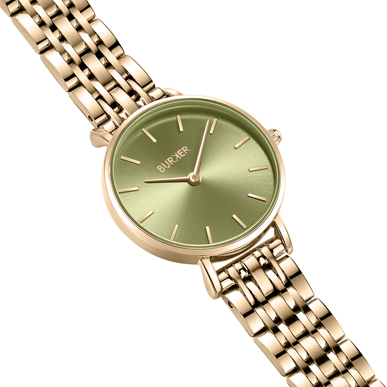Ruby Petite Gold Olive Green