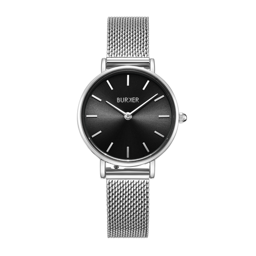 Ruby Petite Silver Black Mesh