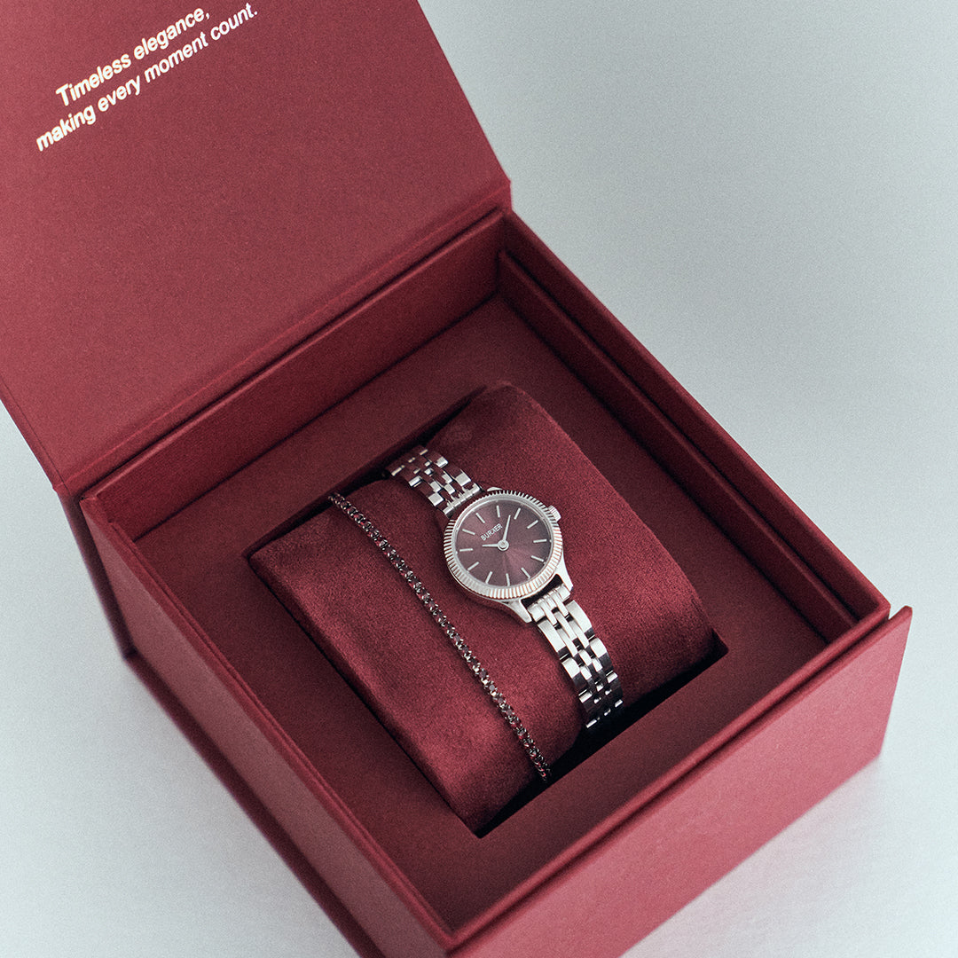 Sophie Silver Burgundy