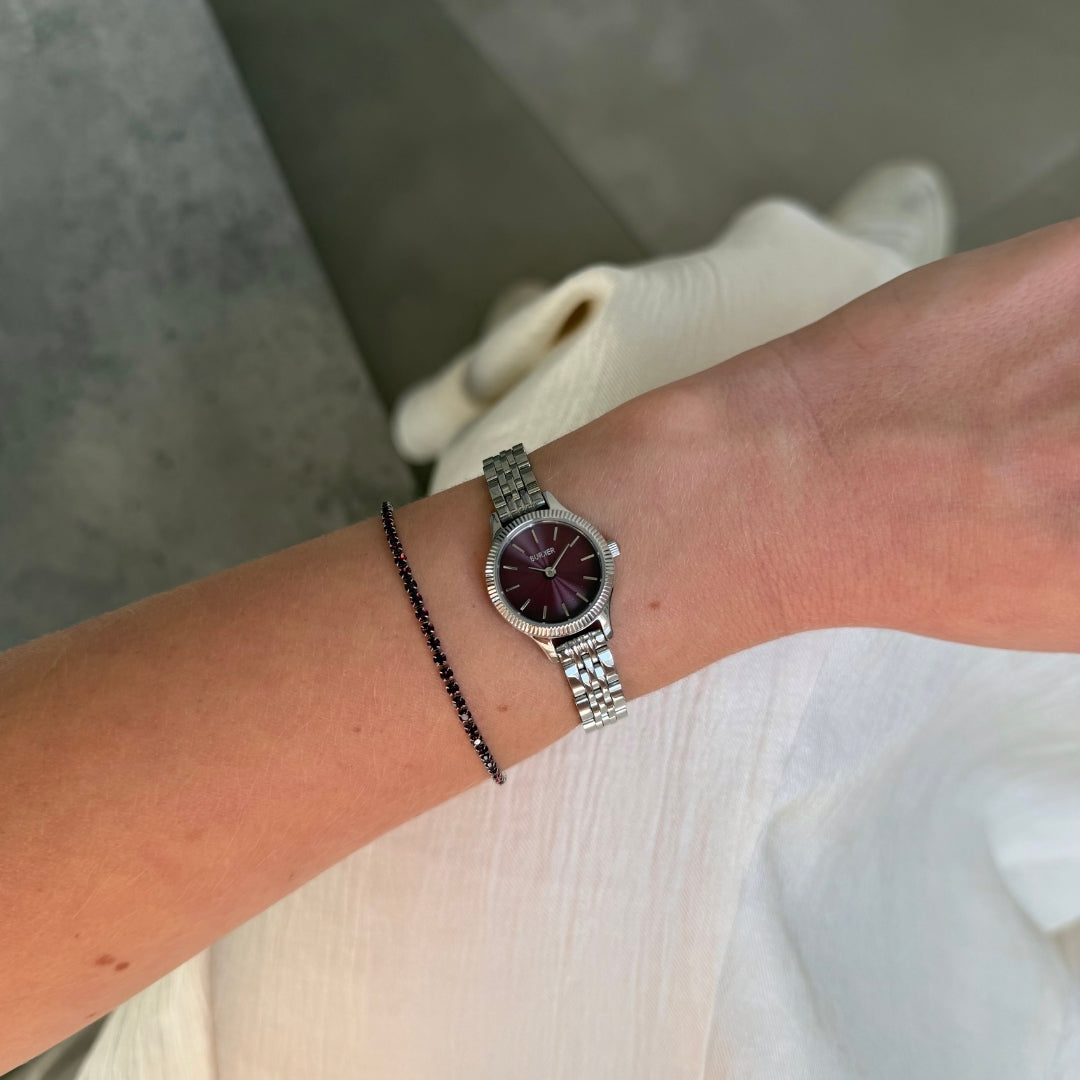 Sophie Silver Burgundy