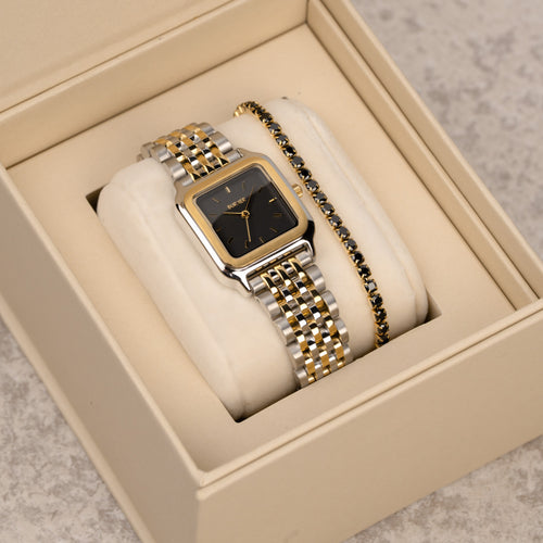 Macy Black Gold Silver