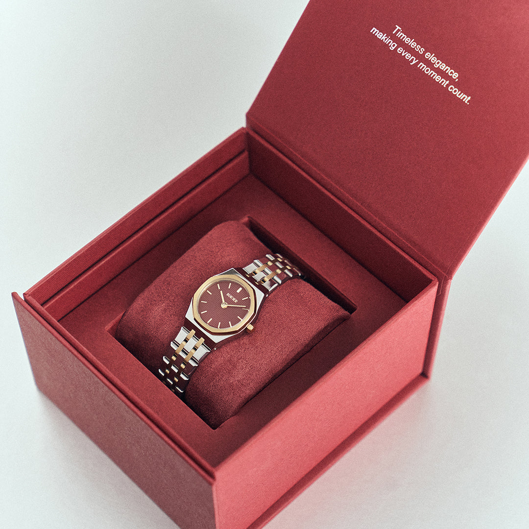 Victoria Gold Silver Burgundy
