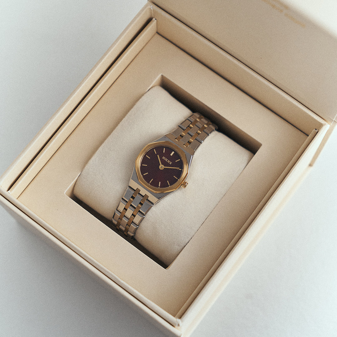 Victoria Gold Silver Burgundy