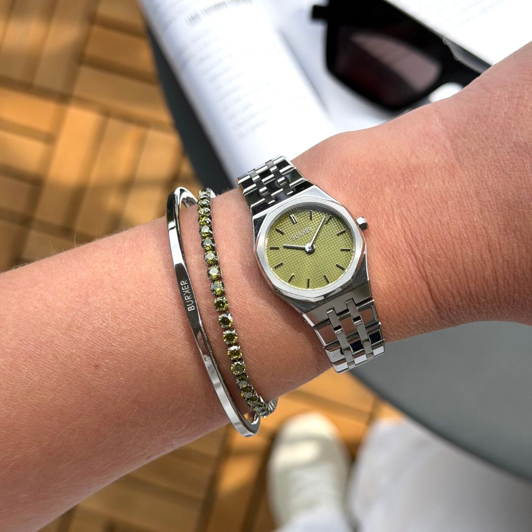 Victoria Silver Olive Green