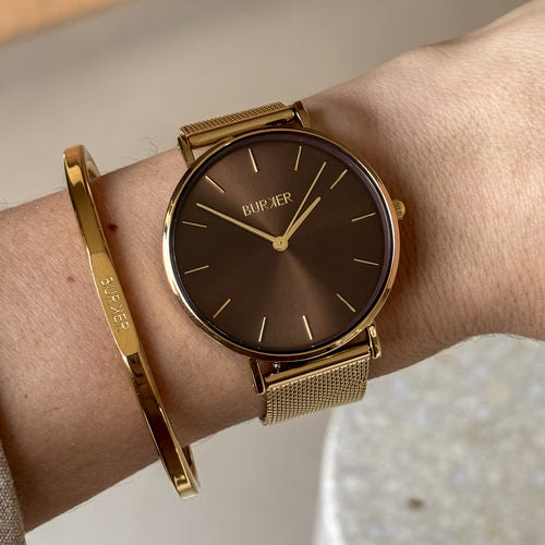 Ruby Gold Brown Mesh