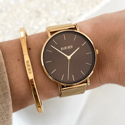 Ruby Gold Brown Mesh