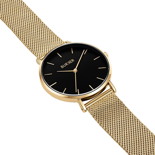 Ruby Gold Black Mesh