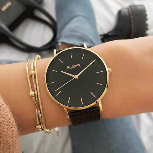 Ruby Black Gold Mesh