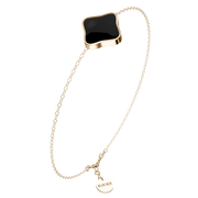 Flora Gold Black Bracelet