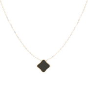 Flora Gold Black Necklace