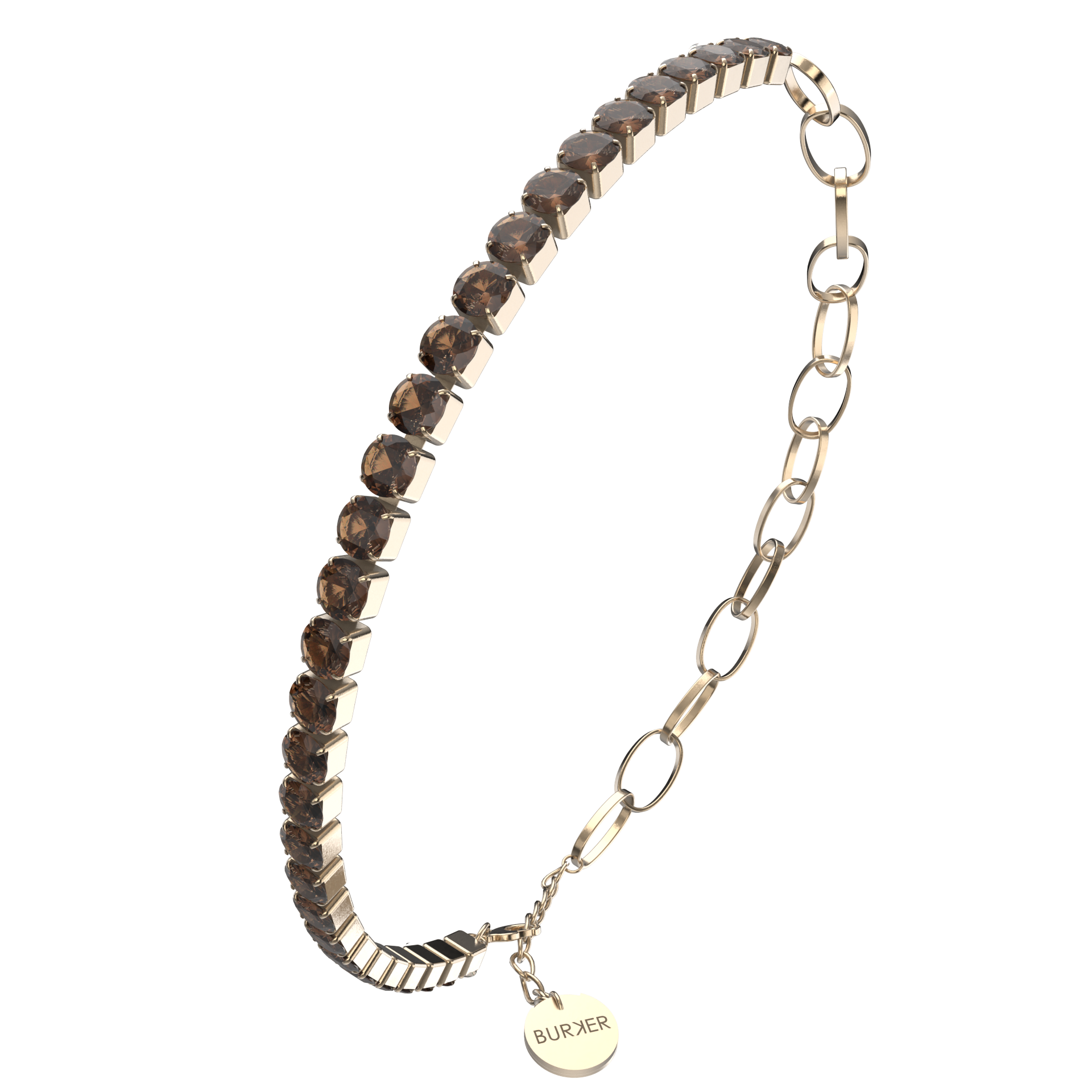 Jade Gold Brown Bracelet