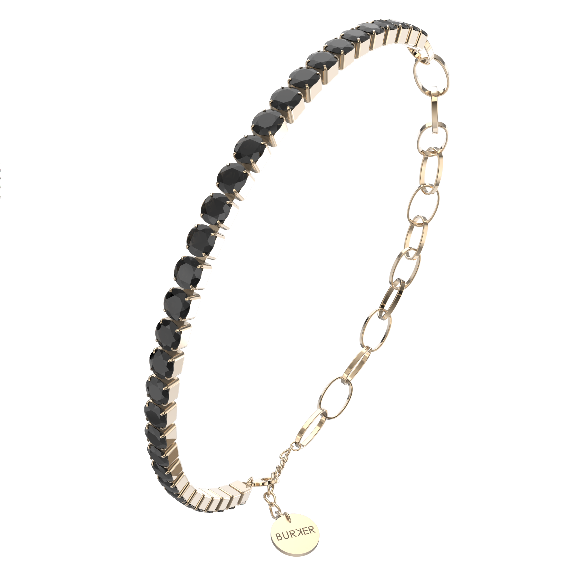 Jade Gold Black Bracelet